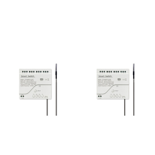 2X Tuya WiFi  7-32V 4 Channel   with Temperature Sensor Passive Dry Contact Module Work with  Life APP