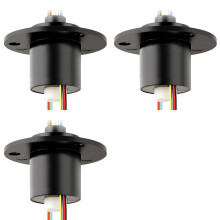 3X Gat 5 mm Doorlopende Boring Sleepring 6CH 2A Collectorringverbinding Geleidende Sleepring Onbeperkte Roterende Connector