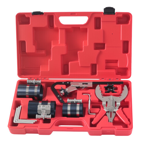 11* Engine Piston Ring Service Kit Compressor Pliers Groove Cleaner Tool 1