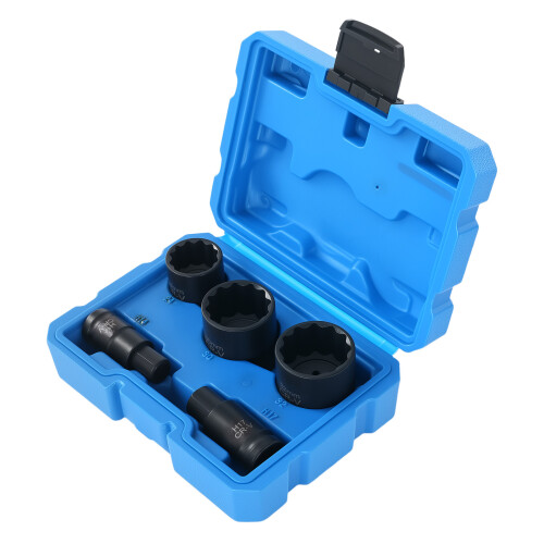 1/2" Drive 12PT Impact Socket Bits Set 24 30 32mm 12pt Sockets 14mm 17mm Hex