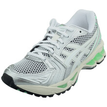 (6) Asics Gel-kayano 14 Unisex Running Trainers in White Silver