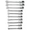 10 Piece Chrome Vanadium Flexible Ratchet Spanner Set 6-22mm With Bag 9