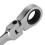 10 Piece Chrome Vanadium Flexible Ratchet Spanner Set 6-22mm With Bag 6