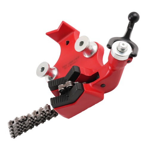5 Inch Bench Chain Vise Cast Iron Pipe Holder 1/8"-5" Capacity 1