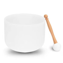 Bol Chantant en Cristal de 20 cm, 440 Hz, pour Méditation, Yoga, Chakras, Quartz.