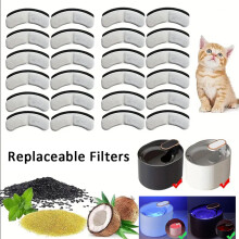 24pcs Cat Water Fountain Filters Pet Water Dispenser Filter Cartridges Cat Dog Feeding and Watering Supplies