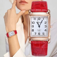 WoMaGe Womans Luxury Retro-style Fashion Rectangular Quartz Wristwatch