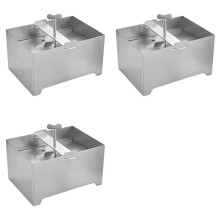 3X Tofupressen Tofupresse, Tofupressen Aus Edelstahl, Verstellbarer Paneer-Maker mit Abflussloch und Auffangschale