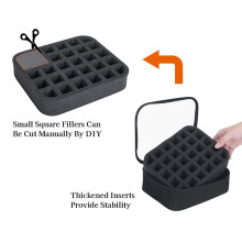 2X Nail Polish Organizer Holds 30 Bottles(15ml-0.5fl.Oz) Nail Polish Case Multifunctional Nail Polish Bag Organizer