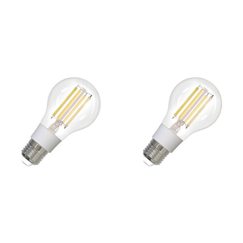 2X Tuya Zigbee  Filament Bulb 7W LED Light Lamp E27 Dimmable Lighting 806Lm CCT  Dimmable