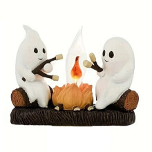 Geister-Lagerfeuer, Flackerndes Nachtlicht, Geister, die Lagerfeuer Rösten, S'Mores, Flackerndes Flammenlicht, US-Stecker