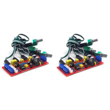 2X NE5532 Audiovoorversterker Bas Treble Geluidstoonregelbord met Verlengsnoer 20 cm voor Doe-Het-Zelfversterker