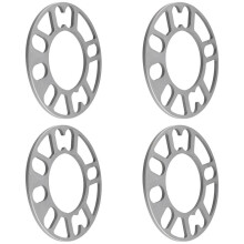 12Pcs Aluminum Wheel Spacers Shims Plate Auto Wheel Spacers 5mm Stud for 4X100 4X114.3 5X100 5X108 5X114.3 5X120