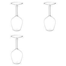 3X Weinglas mit Langem Stiel, Umgedreht, Ausgefallene, Einzigartige Weingläser mit Stiel, Umgedrehte Weingläser mit Langem Stiel