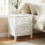 Homcom HOMCOM Nightstand with 2 Drawers White 9