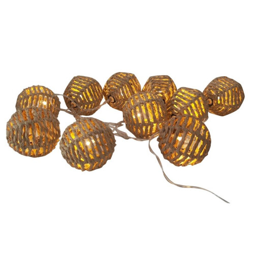 2 Set 2.5M 10LED Paper Rattan  Light Decoration Christmas Festival Light String Light String 1