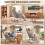 Homcom (Grey) HOMCOM Tufted Rocking Chair with Side Pockets 4