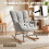 Homcom (Grey) HOMCOM Tufted Rocking Chair with Side Pockets 8