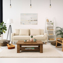 Soffbord med nedre hyllplan - Modern design, lätt att rengöra