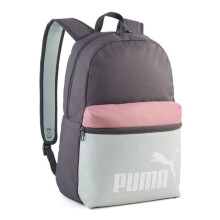 PUMA Zaino grigio scuro rosa antico per donna e uomo - Zaino Phase Color Block Inky Depths - Crème De Mint 351814