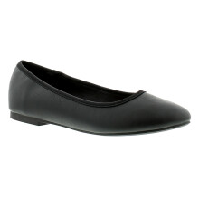 (Black, 4 (Adults')) Platino Womens Flat Shoes Christina Slip On black UK Size