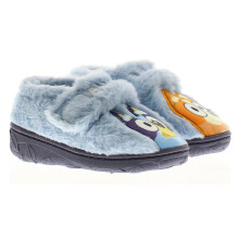 (Blue, 12 (Children's)) Bluey Younger Childrens Novelty Slippers Bluey Bingo Split Touch Fastening blue