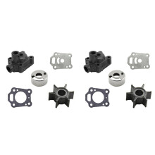 2X Waterpompkit voor  4HP 5HP HANGKAI Parsun 5HP 6HP Bootmotor 2-Takt 369-65011-0 voor Mercury 4HP 5HP 47-16154