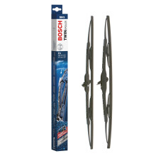 Twin Spoiler 584 S - Front Windscreen Wipers - Set of 2 Replacement Blades - Comes with Pre-assembled Quick-Clip Adapter - 2 Blades, 530mm/475mm