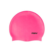 Silicone Swim Cap (Pink) – Smooth, Easy-Fit Silicone Swimming Cap for Adults & Kids (One Size Fits All) – Durable Swimming Hat for Speed, Comfort
