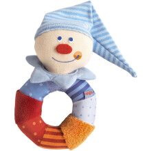 Jasper Ringlet Clutching Toy for Babies | Wooden Grasping Toy for Sensory Play | Safe Teething Friendly Baby Rattle Alternative | Colourful