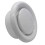 Plastic Round Ceiling Vent 125mm - 5 inch Diffuser/Extract Valve with Retaining Ring 1