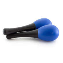 MAR28-BL Mini Egg Maracas Childrens Percussion Shaker Instrument Blue One Pair