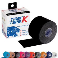 K Tape - Black Kinesiology Tape (5cm x 5m) | Uncut Muscle Tape for Running, Sports & Injury Recovery | Waterproof, Hypoallergenic & Elastic Athletic