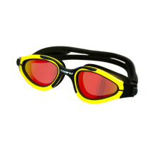 Groove Polarised Swim Goggles (Yellow) – Adult Swimming Goggles with Anti-Fog UV Lenses – Adjustable Leak-Free Fit & Soft Silicone Seal – Mirror