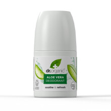 Dr Organic Aloe Vera Deodorant, Aluminium Free, Mens, Womens, Natural, Vegan, Cruelty-Free, Paraben & SLS-Free, Recycled & Recyclable, Organic, 50ml,