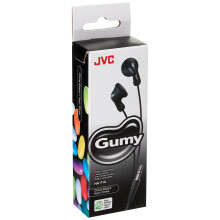 Gumy In-Ear Wired Headphones Earphones Compatible with iPod, iPhone, Samsung - Black