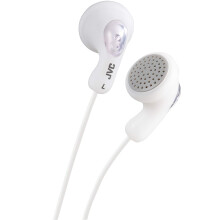 Gumy In-Ear Wired Headphones Earphones Compatible with iPod, iPhone, Samsung - White