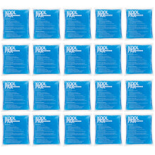 20 x Reusable Hot & Cold Gel Pack 13 x 14cm – Microwave Heat Pad & Freezer Ice Pack – Small Compress for Sprains, Swelling, Period Pain & Sports