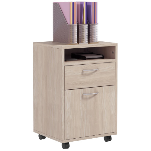 Homcom Cajonera de Escritorio Marrón 40 x 35 x 60 cm