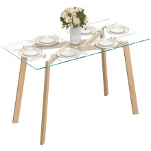 Mesa de Comedor Transparente 150 x 75 x 76 cm