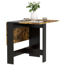 Mesa Plegable Comedor Negro 103 x 76 x 73.5 cm