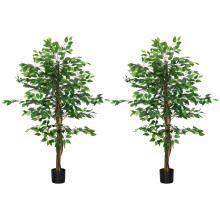 Ficus Artificiale Verde 15 x 15 x 150 cm