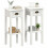 Homcom Mesas Auxiliare Blanco 30 x 30 x 75 cm 1