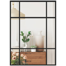Espejo de Pared Negro 50 x 2 x 70 cm