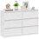Homcom Cómoda para Dormitorio Blanco 112 x 34 x 75 cm 1