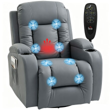 Sillón Masaje Reclinable Gris 82 x 99 x 103 cm