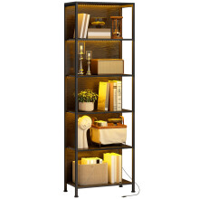 Librería Negro 60 x 30 x 179 cm
