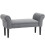 Homcom Banco Pie Cama Gris 102 x 36 x 51cm 1