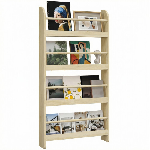 Homcom Estantería de Pared Marrón 59 x 12 x 113 cm