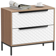 Cómoda de Tela Marrón 59.5 x 30 x 54 cm